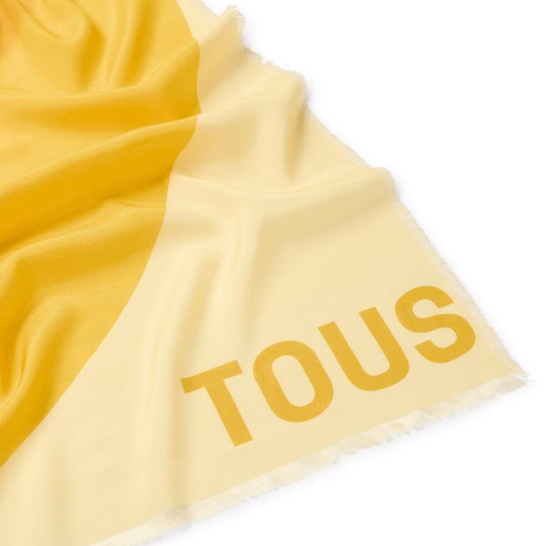 Fular Tous 200X90 Blurry Heart Mostaza