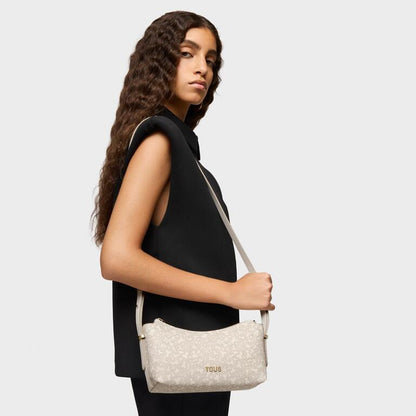 Bolso Tous Bandolera M beige Kaos Mini Lines