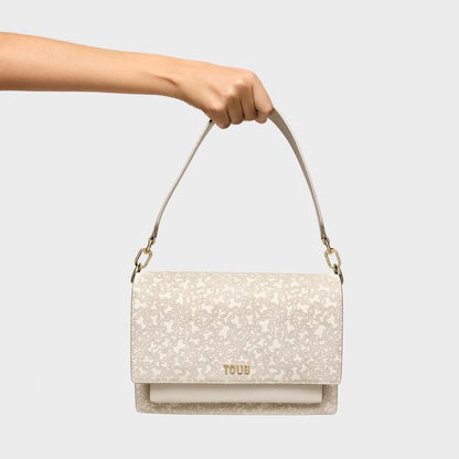 Bolso Tous Bandolera M Audree Kaos mini lines beige