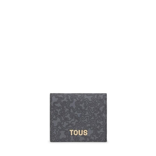 Cartera Tous billetera pequeña gris oscuro Kaos Mini Lines