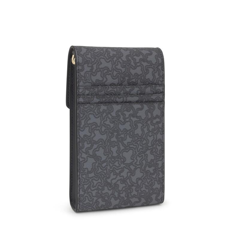 Bolso Tous funda de móvil colgante gris oscuro Kaos Lines