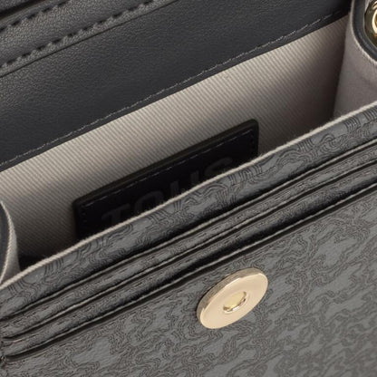Bolso Tous funda de móvil colgante gris oscuro Kaos Lines