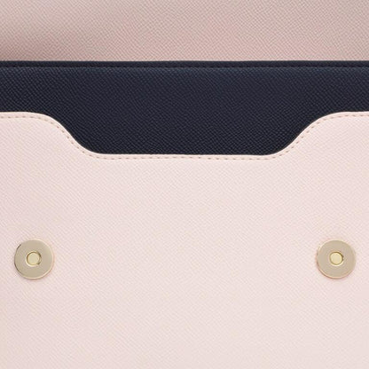 Bolso Tous Bandolera M Audree Saffiano azul marino-rosa claro