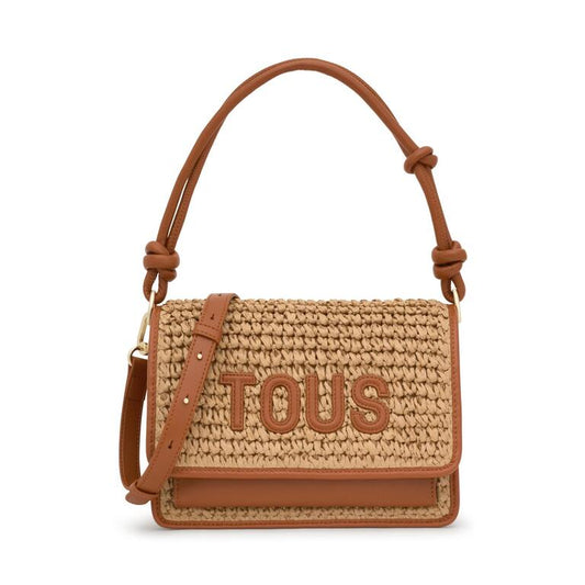 Bolso Tous bandolera M Audree rafia camel