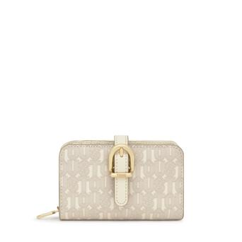 Cartera Tous Billetera M Buckles Silhouette Beige