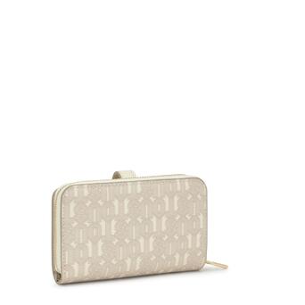 Cartera Tous Billetera M Buckles Silhouette Beige