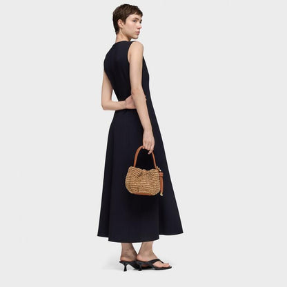 Bolso Tous Bombonera Daisy Rafia marrón