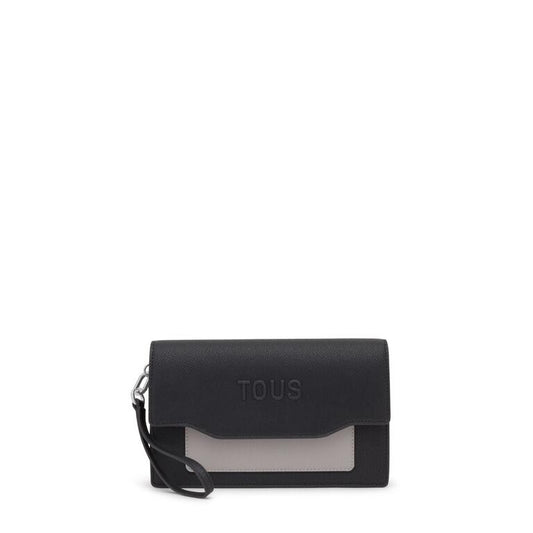 Bolso Tous clutch audree Saffiano negro