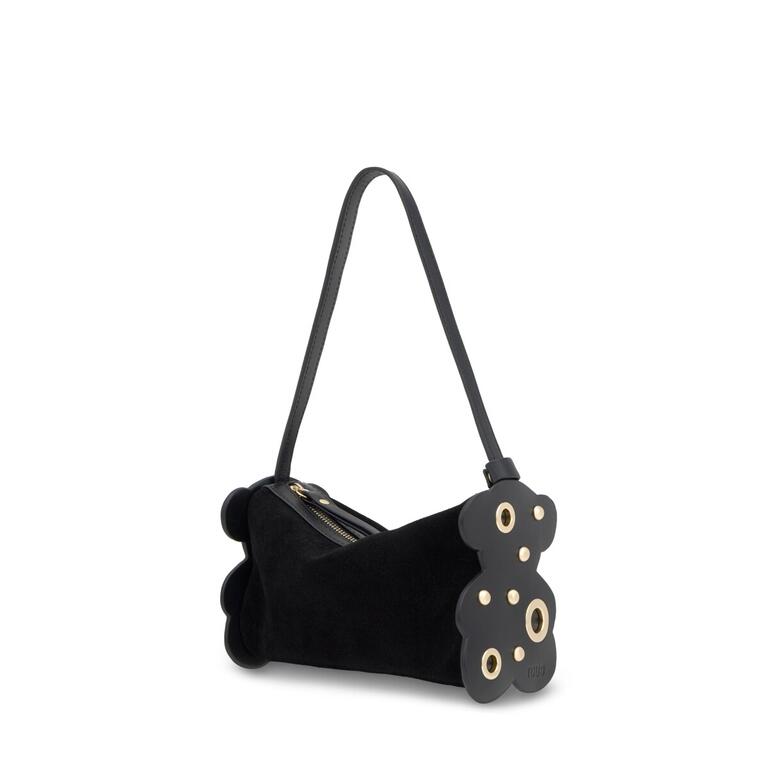 Bolso Tous de Hombro Salsi Negro-Dorado