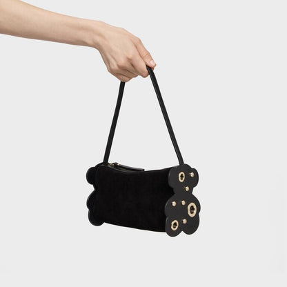 Bolso Tous de Hombro Salsi Negro-Dorado