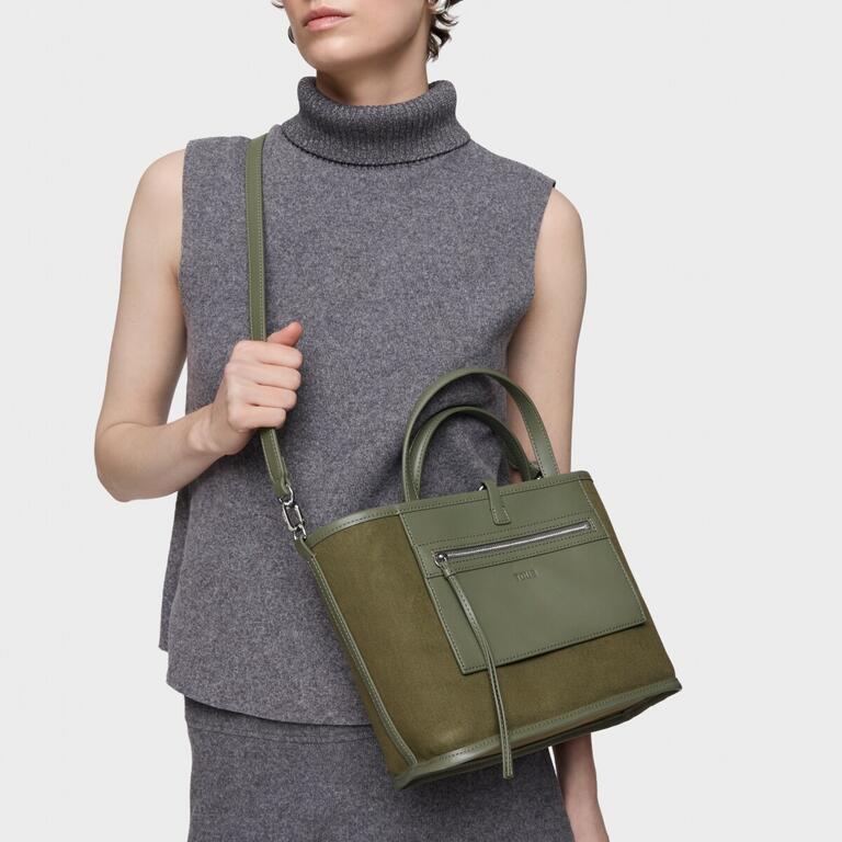 Bolso Tous Capazo M double-way Manifesto caqui