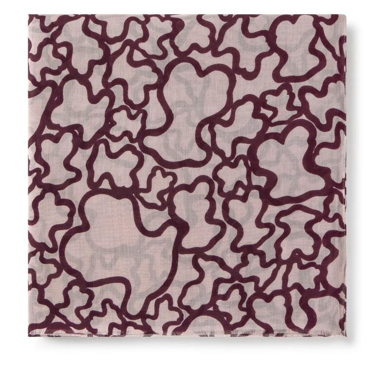 Fular Tous 180X70 Kaos Burdeos