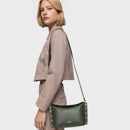 Bolso Tous Bandolera Jewelry studs S caqui