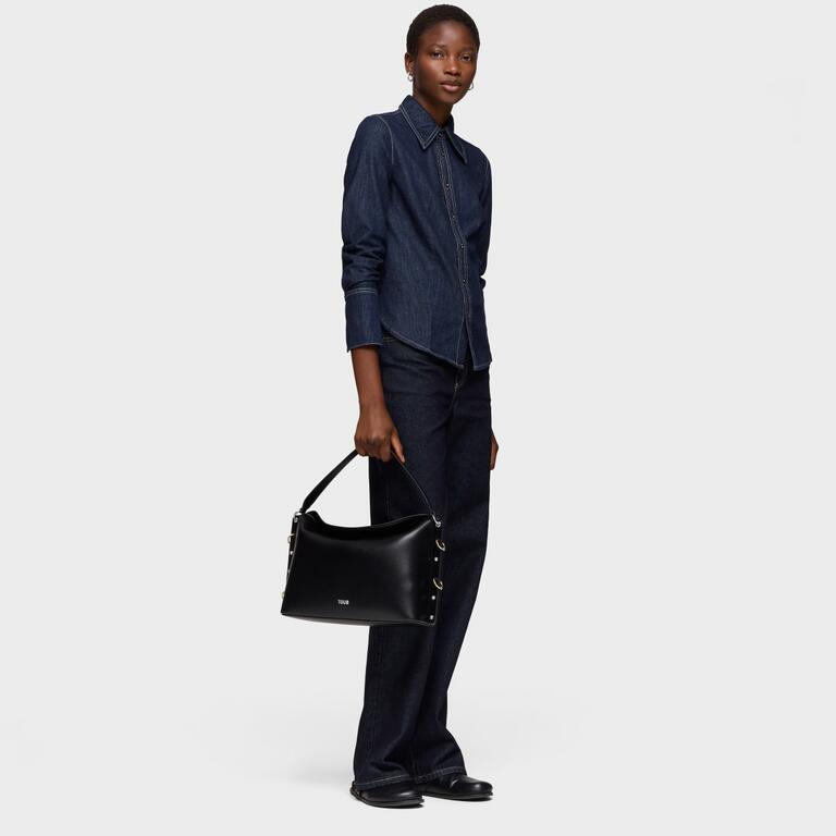 Bolso Tous City Jewelry studs Negro