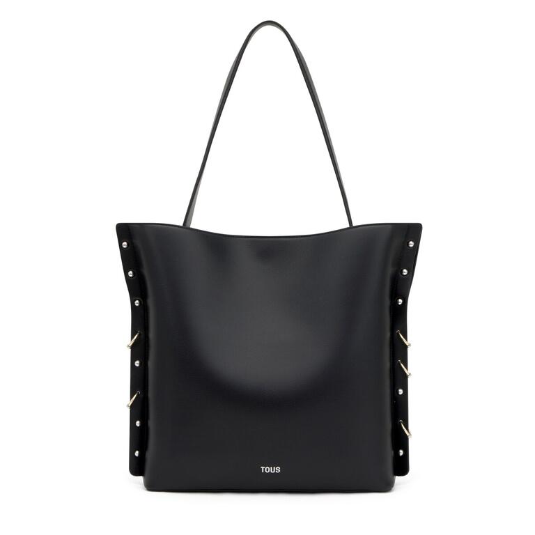 Bolso Tote Tous jewelry studs negro