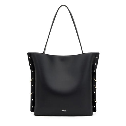Bolso Tote Tous jewelry studs negro