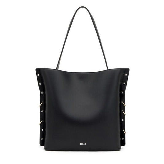 Bolso Tote Tous jewelry studs negro