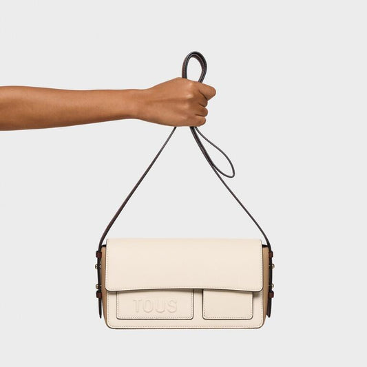 Bolso Tous Bandolera Back to basics M Beige marrón