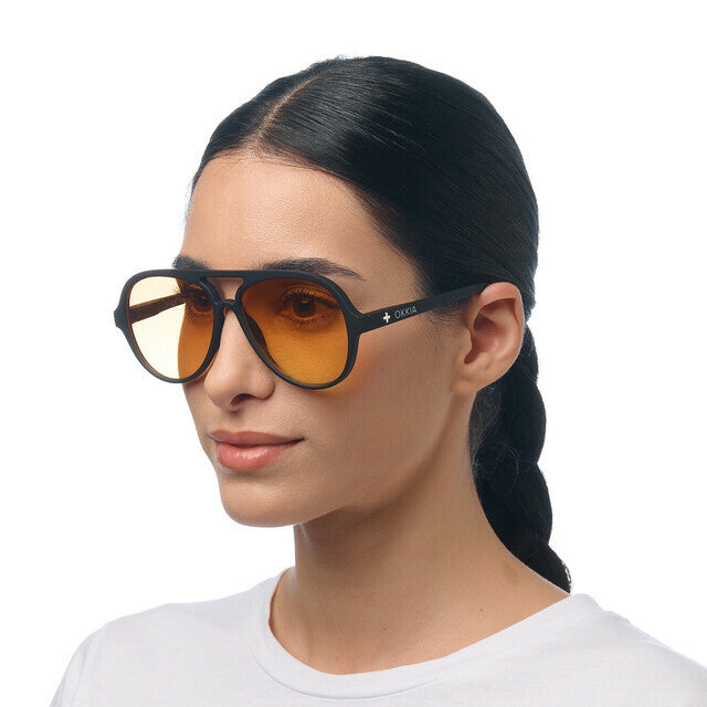 Gafas De Sol Okkia Alessio Black - Lens Yellow
