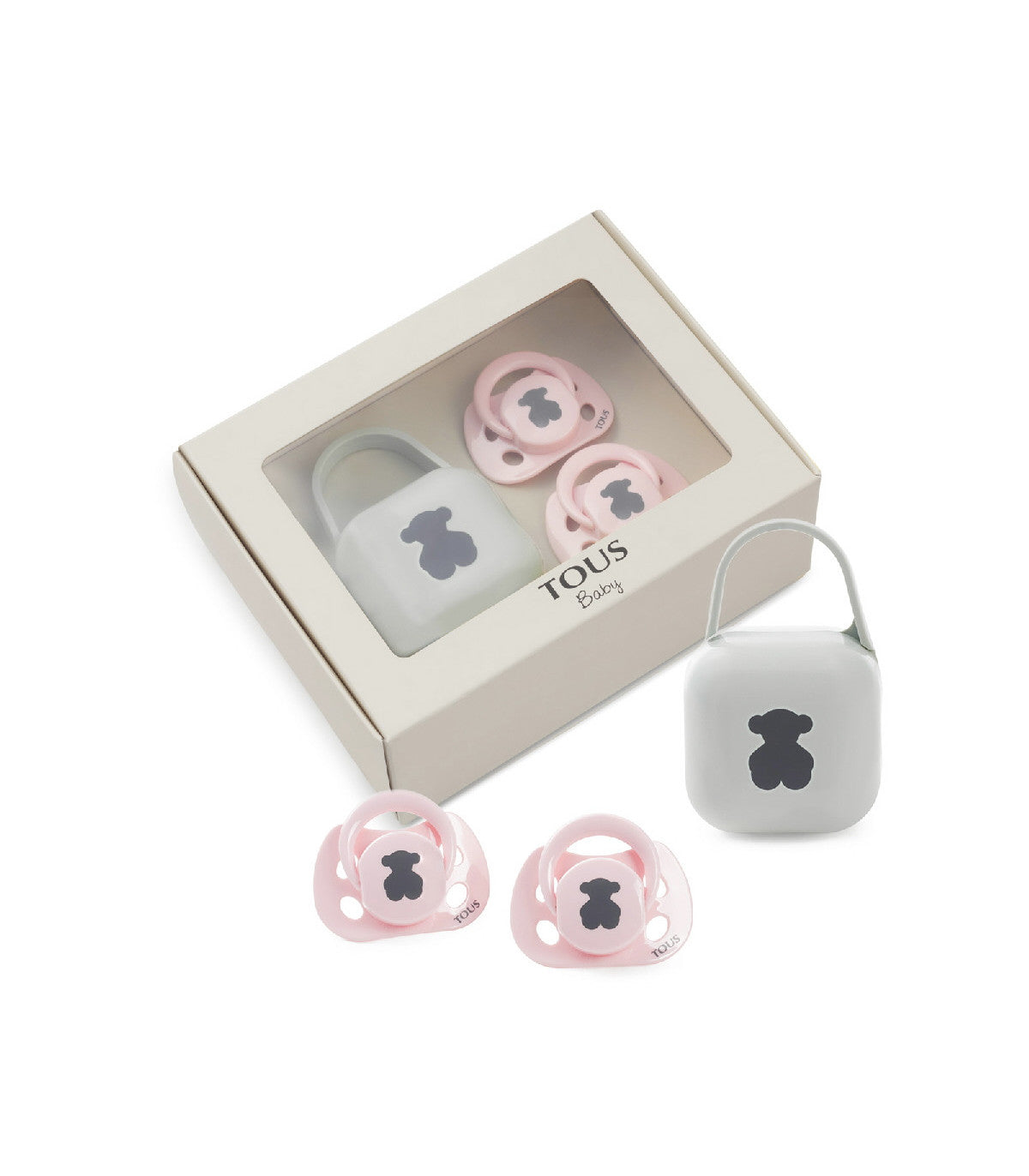 Set 2 Chupetes Tous Baby 0 Meses+, Cajita