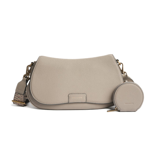 Bolso Mac Alyster Bandolera Ligne Giulia Beige cuero natural