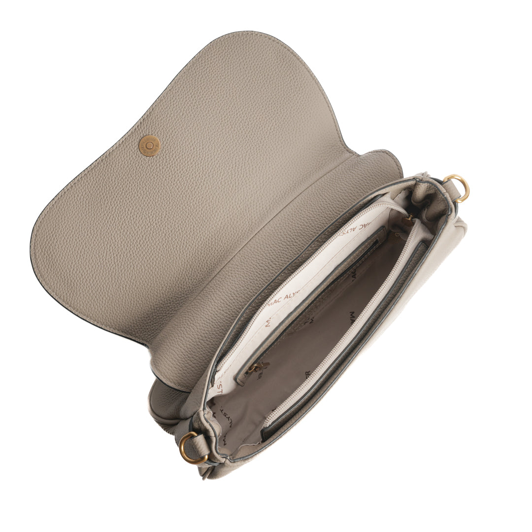 Bolso Mac Alyster Bandolera Ligne Giulia Beige cuero natural