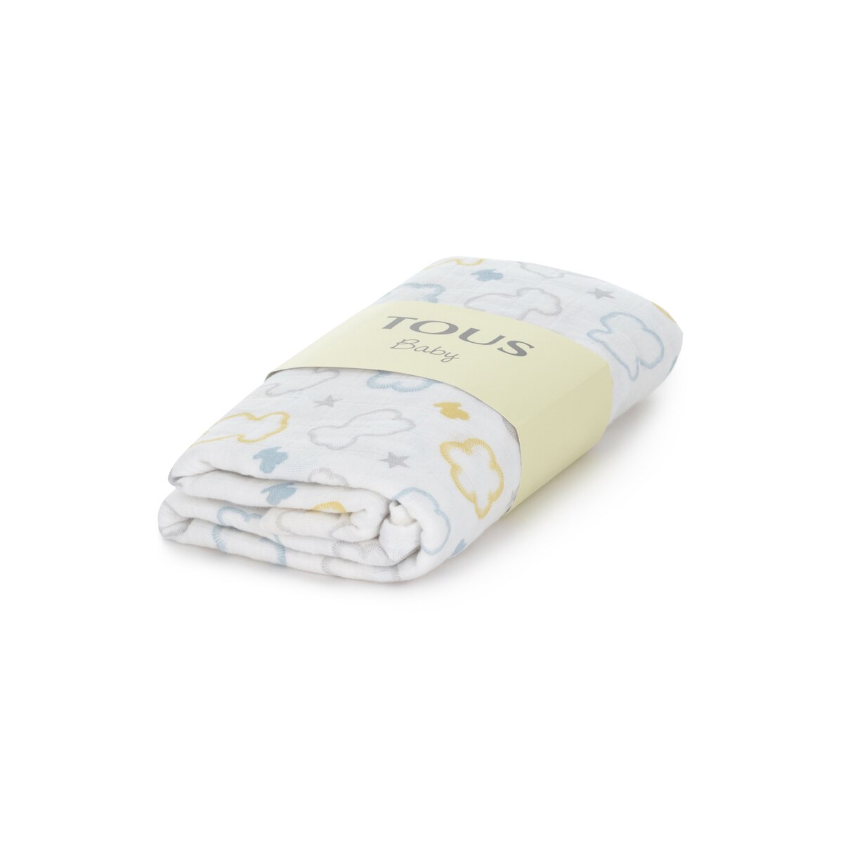 Muselina Tous Baby Flores Y Osos Circulares