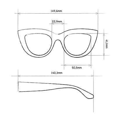 Gafas De Sol Okkia Claudia Havana Blue