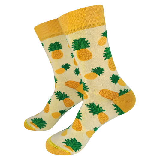 Calcetines Mandarina Socks Pineapple Yellow Talla 35-40
