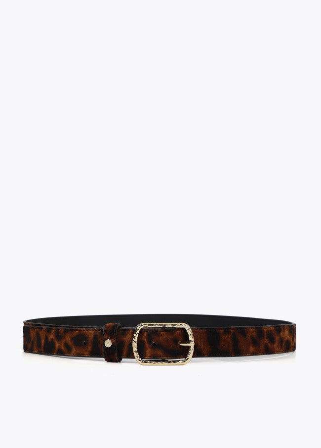 Cinturón Lola Casademunt estrecho animal print
