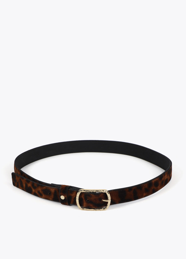 Cinturón Lola Casademunt estrecho animal print
