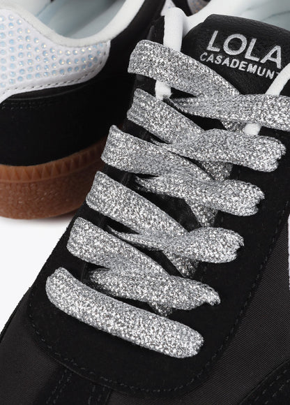 Deportivas Lola Casademunt tejido tipo nylon con detalles de strass