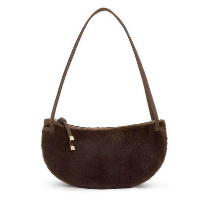 Bolso Tous de hombro marrón Tous Halfmoon