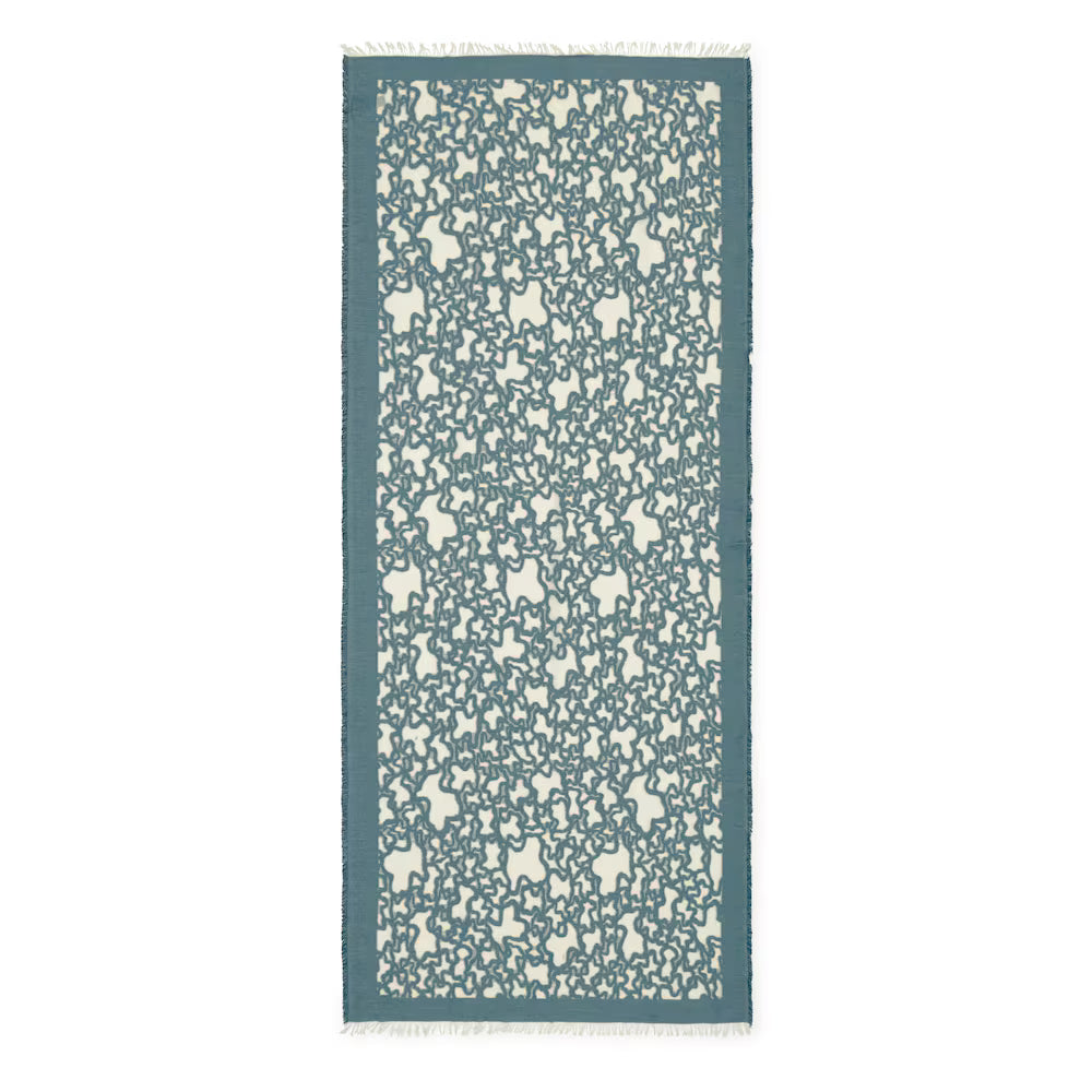 Pañuelo Tous 200X100 Kaos devoré Turquesa