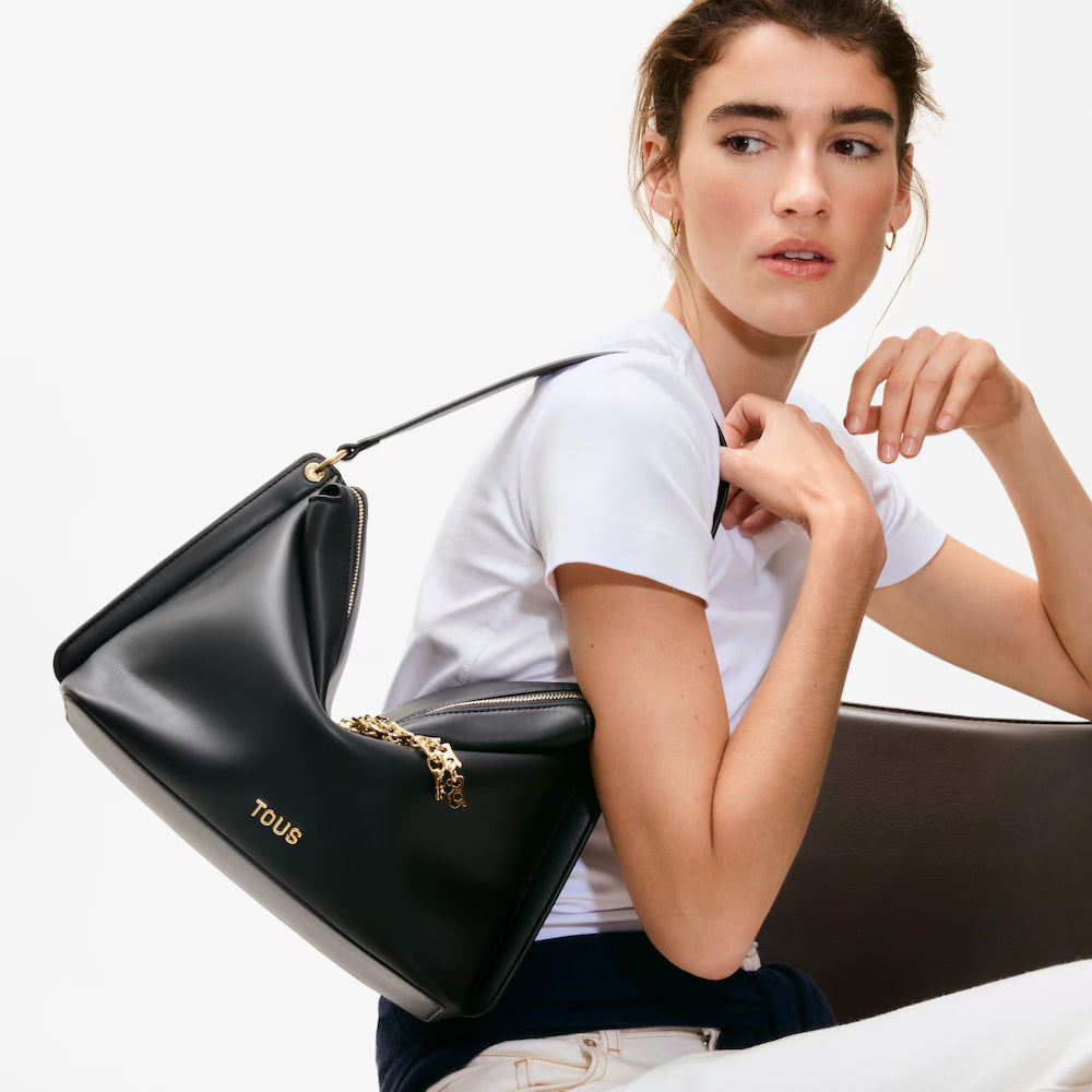 Bolso city mediano TOUS Half Bear negro