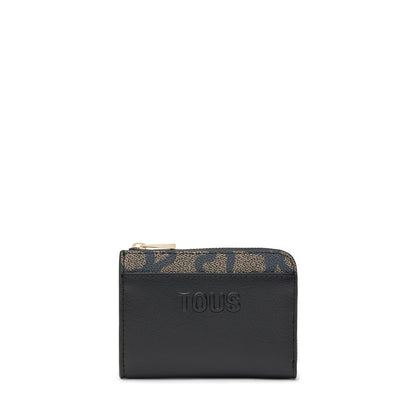 Monedero tarjetero Tous negro Kaos Icon