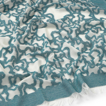 Pañuelo Tous 200X100 Kaos devoré Turquesa