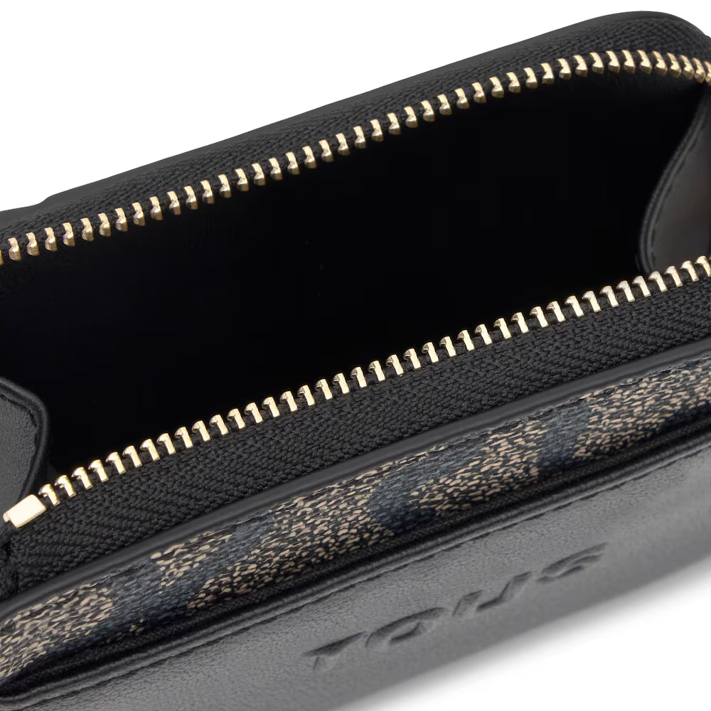 Monedero tarjetero Tous negro Kaos Icon