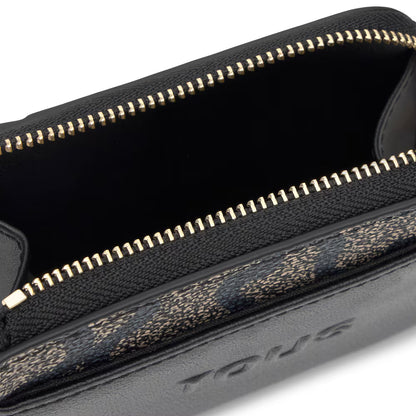 Monedero tarjetero Tous negro Kaos Icon