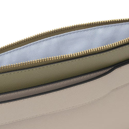 Bolso Tous Clutch Audree Saffiano topo y verde oliva