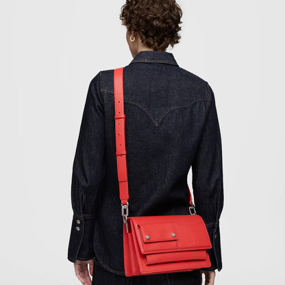 Bolso Tous Bandolera Audree pockets M rojo