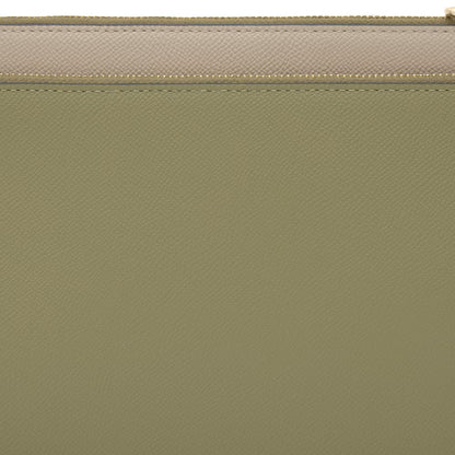 Bolso Tous Clutch Audree Saffiano topo y verde oliva