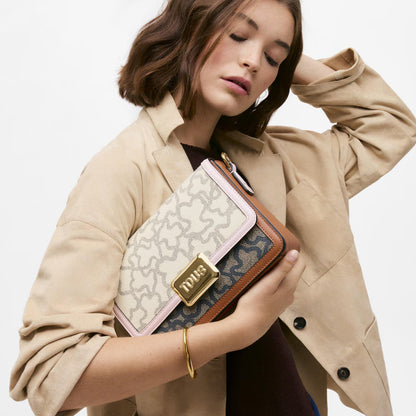 Bolso Tous Bandolera M. Kaos Icon Beige