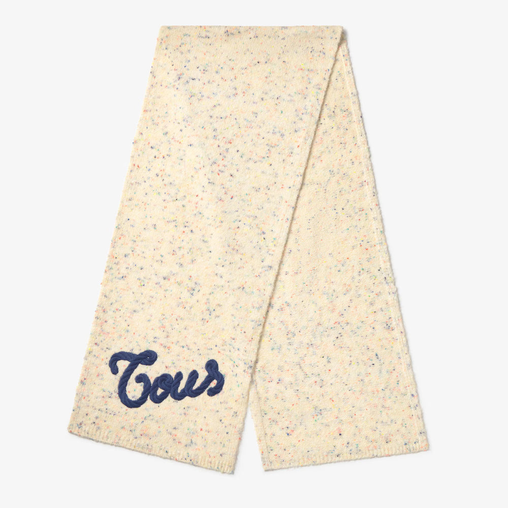 Bufanda de punto beige tous monogran