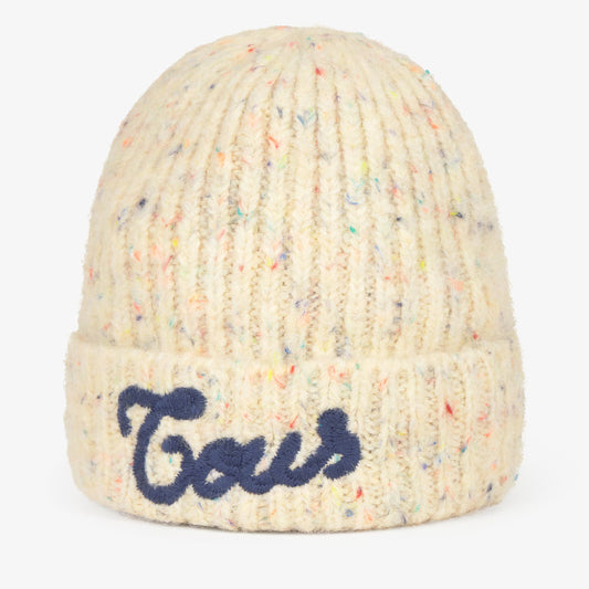Gorro de punto beige tous monogran