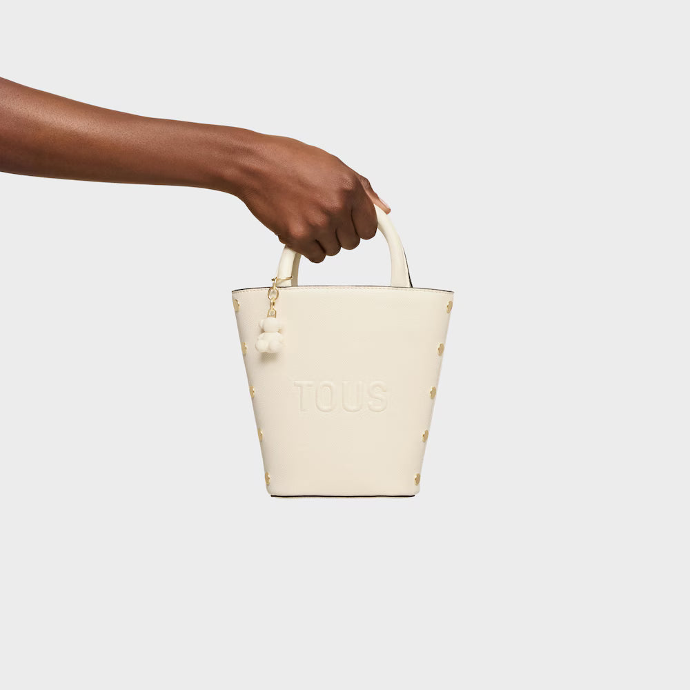 Bolso Tous mini cesta Back to basics beige