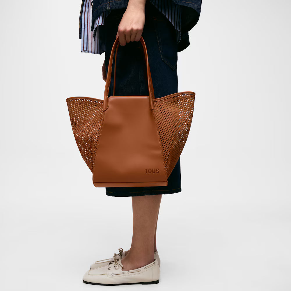 Capazo M. TOUS Tulip Cutout Camel