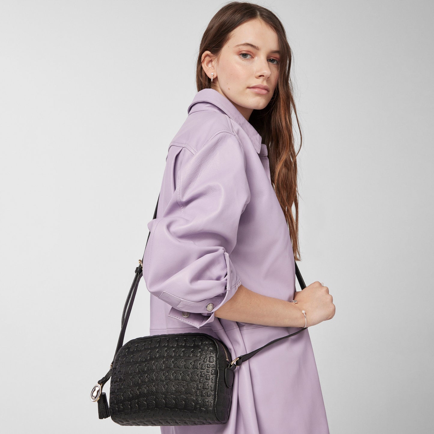 Bandolera Tous Sherton de Piel en color negro