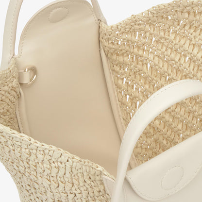 Capazo S. TOUS Tulip Rafia Beige