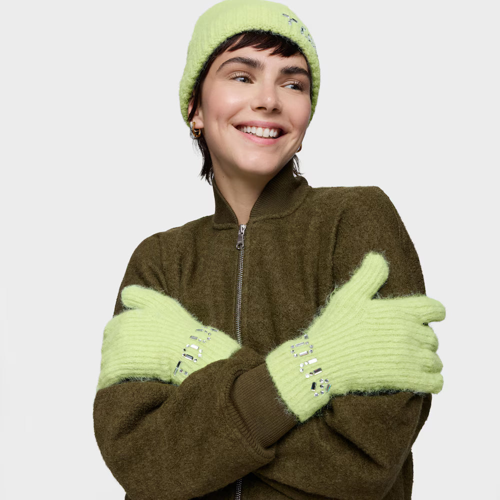 Gorro Tous crystal Verde Claro